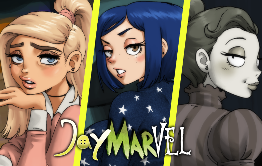jaymarvel's tweet photo. Available Friday for $10 Patrons: 
An ode to some stop motion Halloween classics featuring Courtney Babcock, Coraline, and Victoria Everglot!  https://t.co/AE1mHBurO4 https://t.co/xzjwQlXoDH