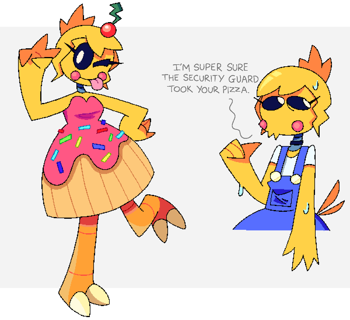 Mattiour's tweet photo. still playing around with the design and personality #fnaf https://t.co/opRkJom8zY