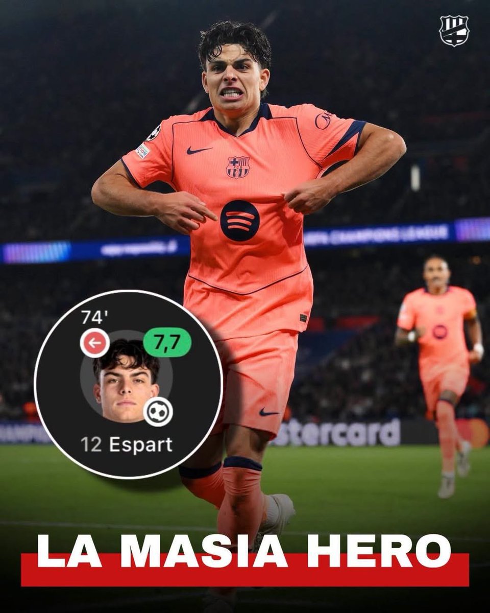 osha_chelseafc's tweet photo. Xavi Espart vs PSG:

• 7.7 Rating 🌟
• 1 Goal ⚽
• 1 Chance Created
• 1/2 Successful Dribbles (50%)
• 4 Tackles🥇
• 2 Blocks🥇

Welcome to the big stage, Xavi 🔵🔴 https://t.co/eZ4rP3Dh4W