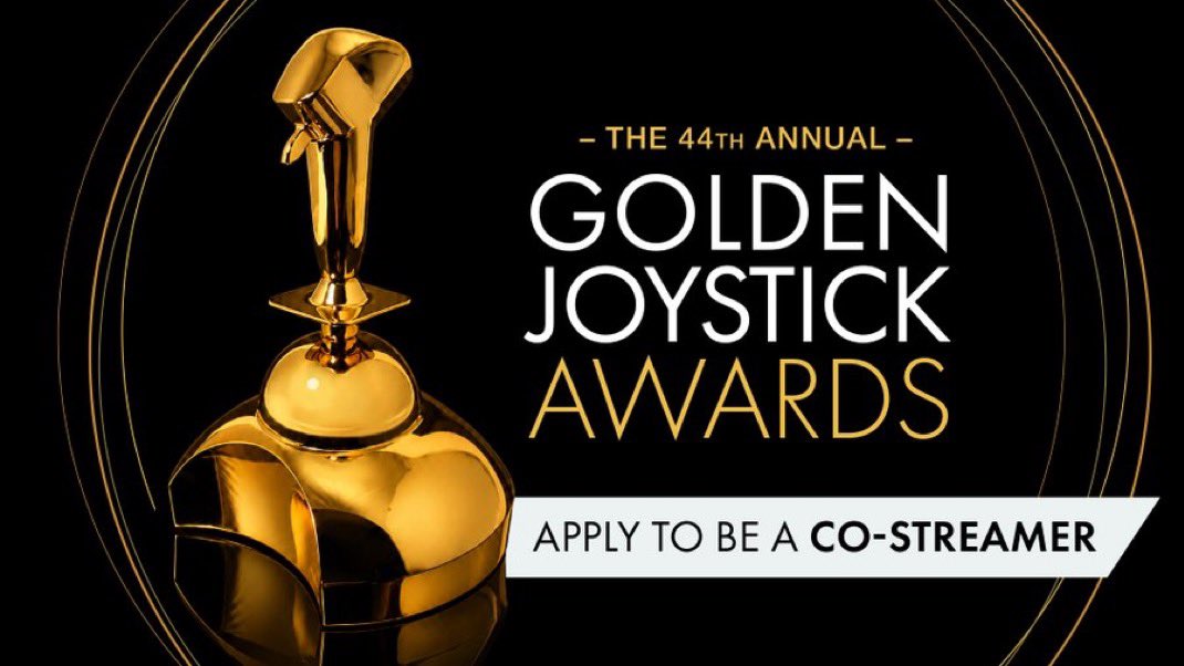 STRECONN's tweet photo. Apply to be a co-streamer: https://t.co/1QRDVRPCSi

#TheGoldenJoystickAwards https://t.co/QxLh1Qla8J