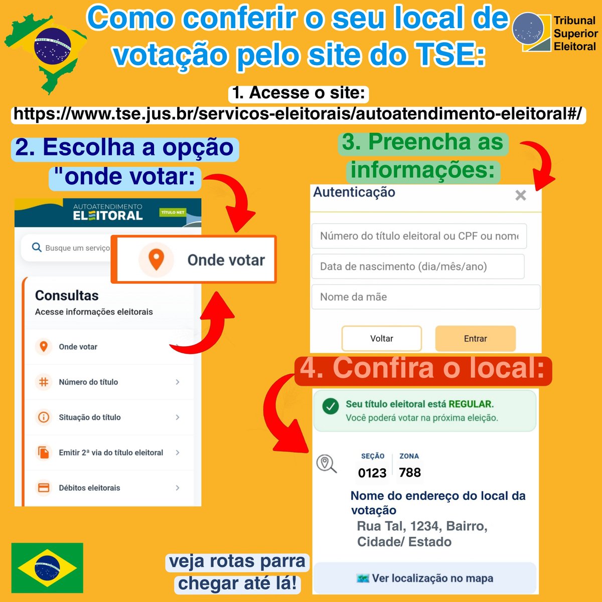 camilavslv's tweet photo. @thiegocomenta Pessoal confiram o local de votação de vcs, principalmente quem é de: SP,MG,RJ,BA
Vc pode conferir no aplicativo e-Título ou no site oficial do TSE.
Site do TSE: https://t.co/dWjNxCSVxG https://t.co/a16k5CDOxF