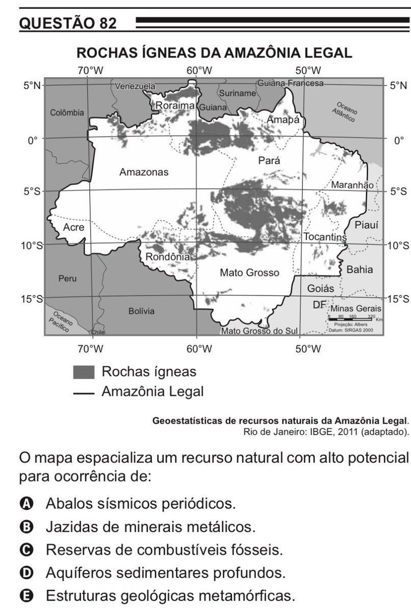 marestudos's tweet photo. RESOLVENDO UMA QUESTÃO DO ENEM ATÉ O DIA DA PROVA 📖

dia 27: geografia  
- prova: enem 2022 
- assunto: geologia
- nível: fácil

gabarito nos comentários https://t.co/RvjfPZR5ds