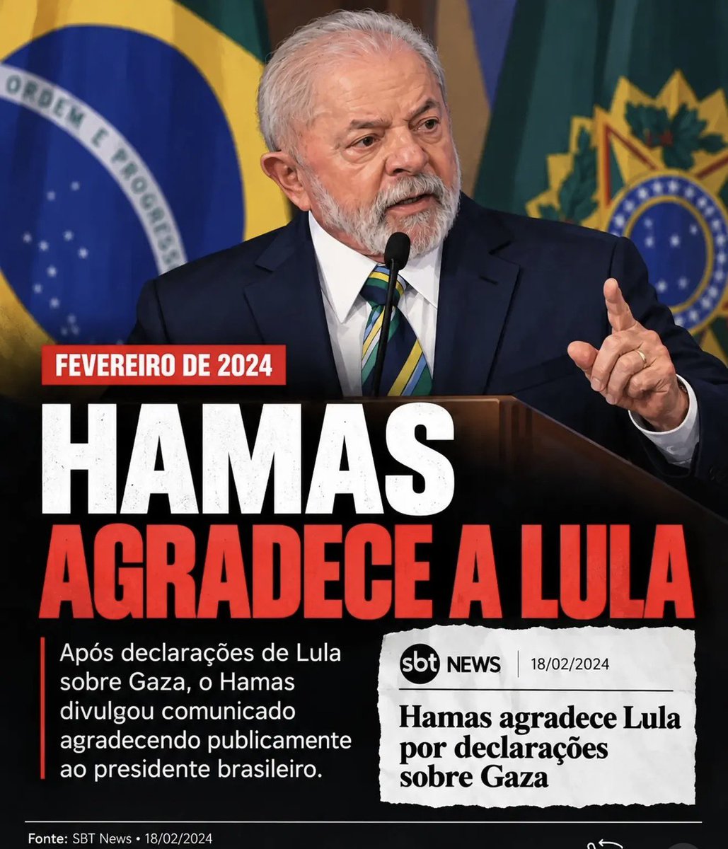 BolsonaroSP's tweet photo. HAMAS &amp; LULA

Uma amizade próxima.
Não há desculpas para apoiar o terrorismo.

Diga não ao terror.
Diga não a Lula. https://t.co/okbefLHb5M