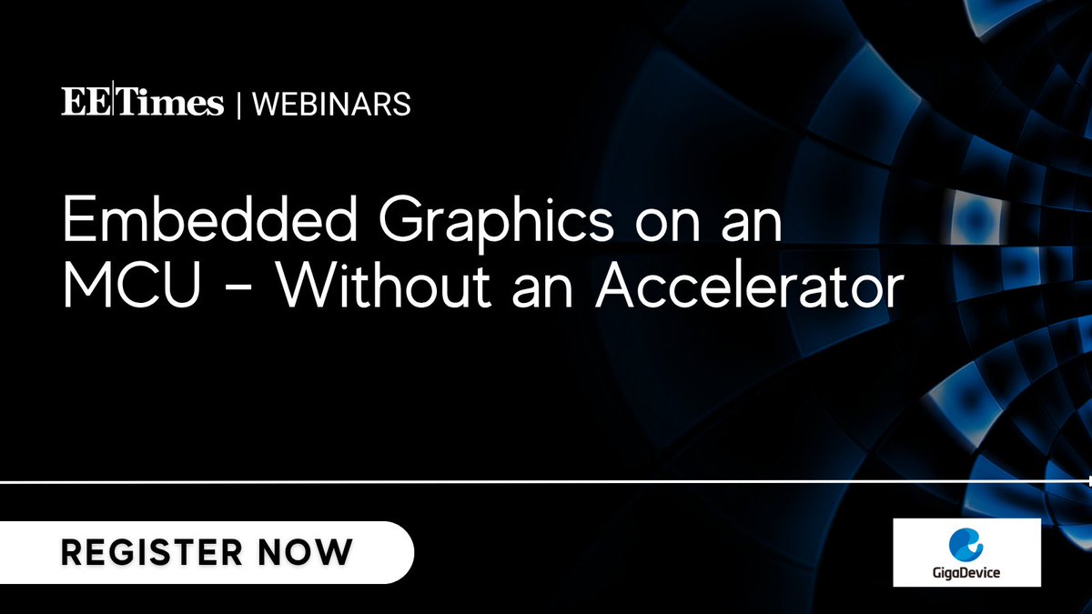 TechOnline's tweet photo. In this webinar, learn how to add graphics to MCU-based projects, explore hardware options, optimize performance without a graphics accelerator, and understand when external DRAM is needed.
➡️ Save Your Seat: https://t.co/v3BkYFdSfq

#Sponsored by #GigaDevice https://t.co/lrVzQRLum2