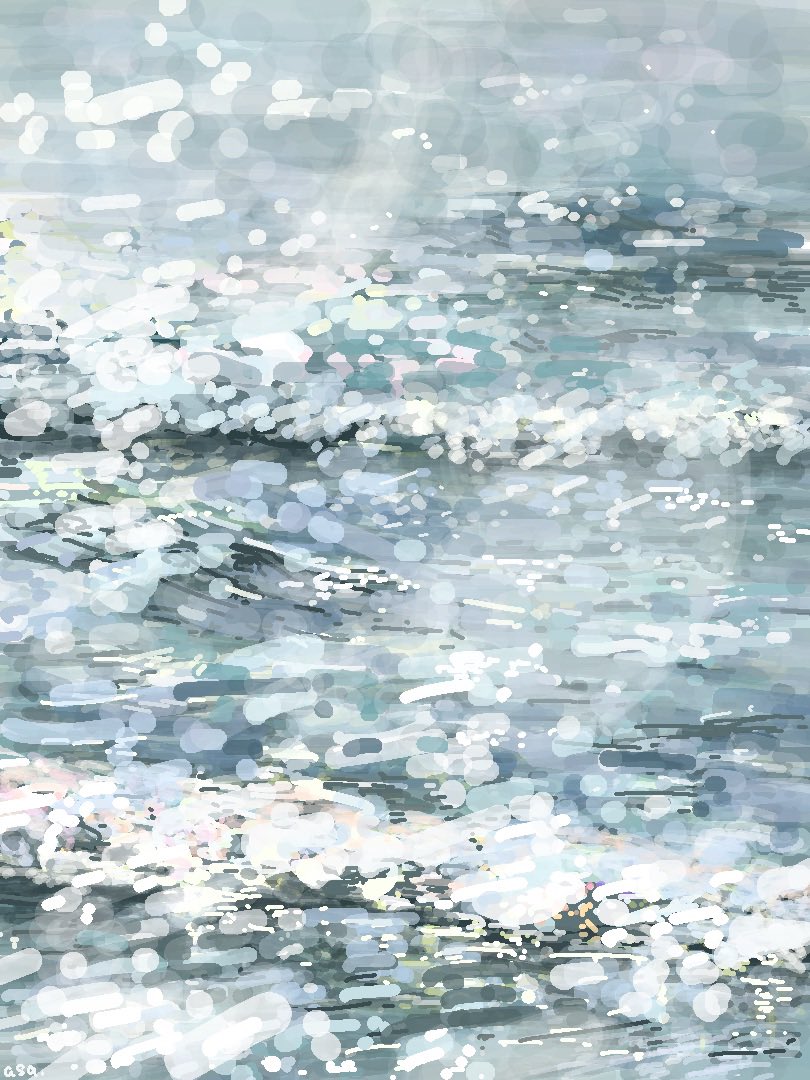 ito_asa_'s tweet photo. 海のこころを描いて。 https://t.co/2kCBYIRZ36