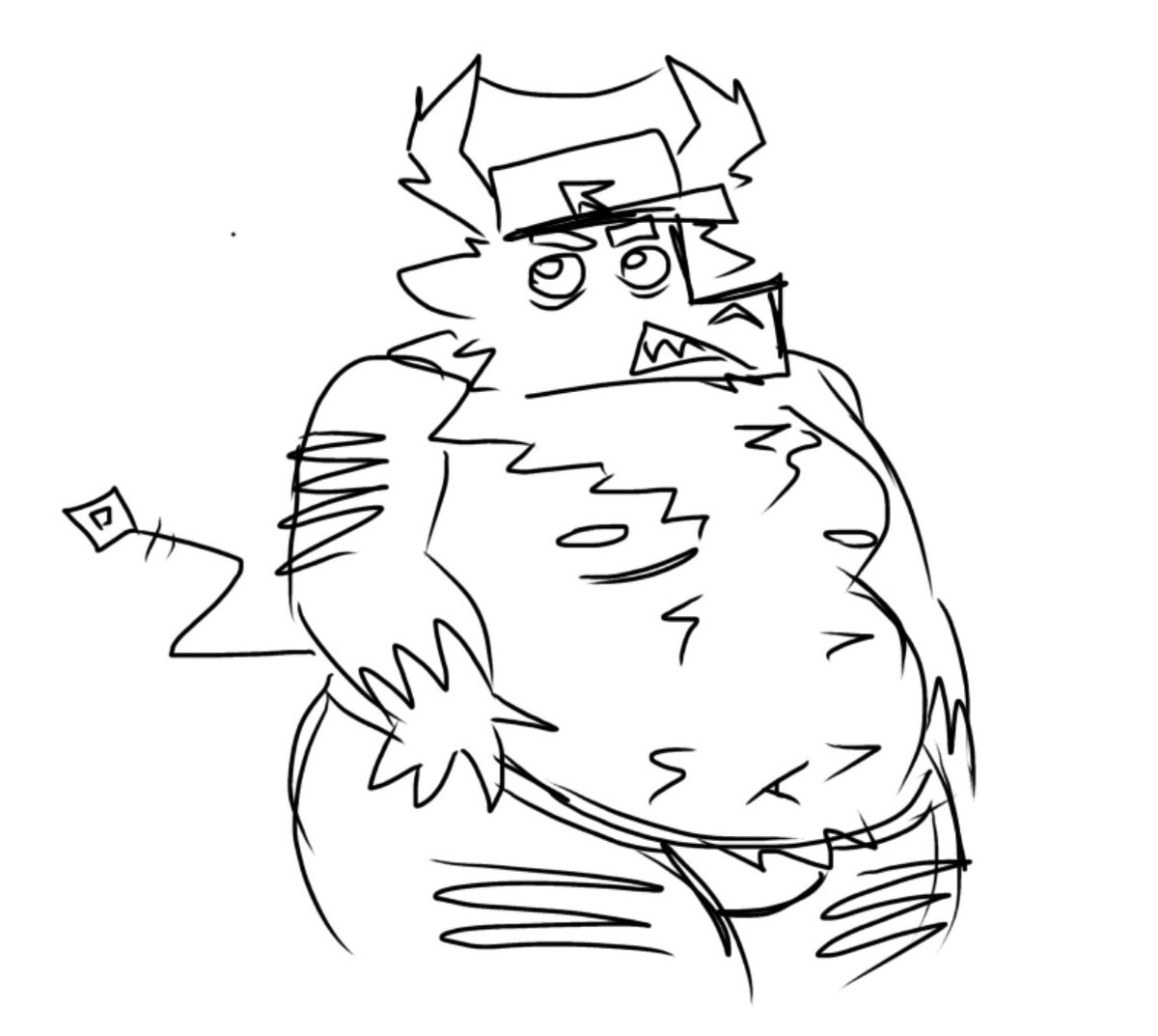 wrenWrensauce's tweet photo. old drawing. like it ok? everyone likes fat guest 666. https://t.co/ahcZzvKVwS