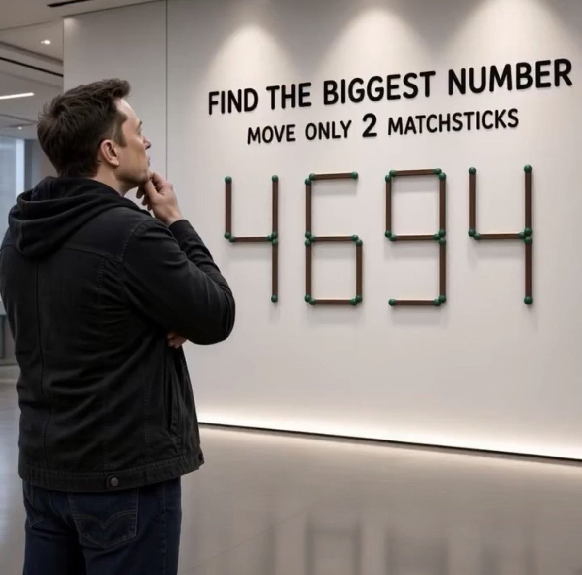 US_Insider1's tweet photo. Make 4694 the biggest Number. 

What’s your answer ! https://t.co/T9HNwk6YlY