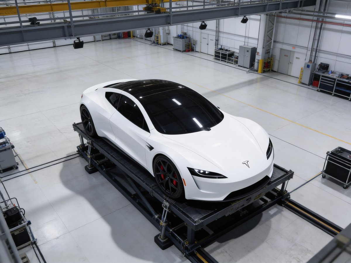 roadstercarpage's tweet photo. tesla's own words: a collaboration between spacex and tesla. so yeah this tracks https://t.co/x6SSPT3x8N