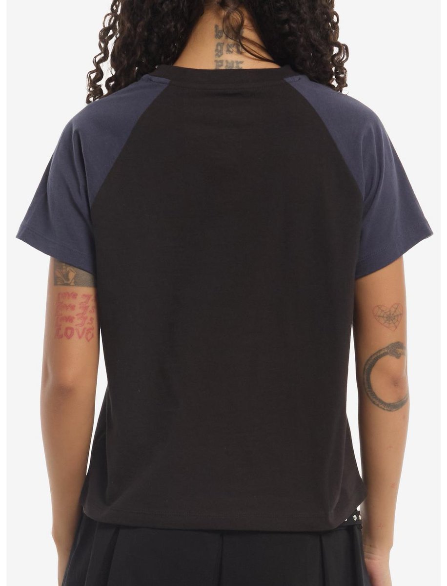 eucheon's tweet photo. Now Available on the Hot Topic Website: Murder Drones Cyn Girls Raglan T-Shirt #MurderDrones #GlitchProductions #HotTopic #Merch https://t.co/T0qAHbRfs9