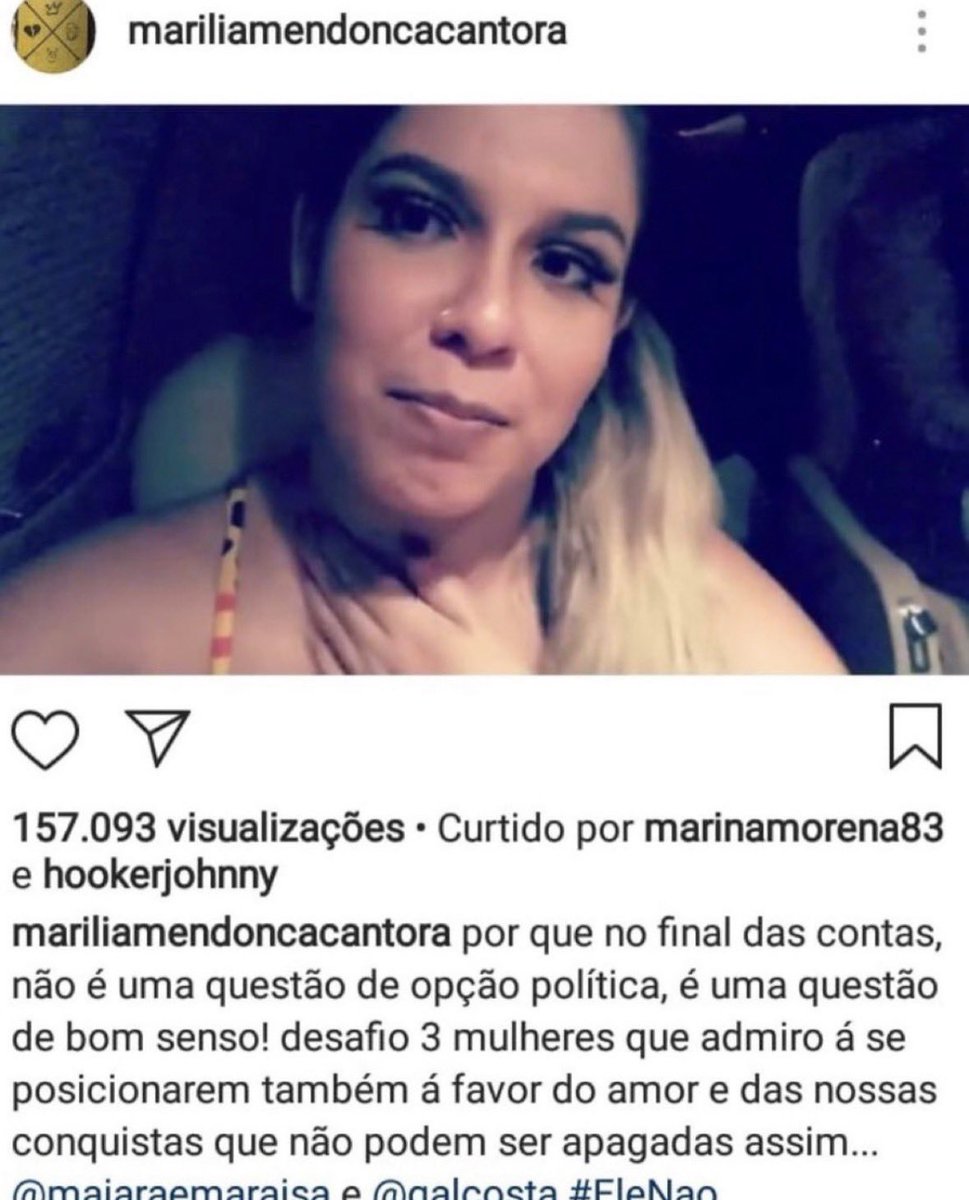 erickbsantana's tweet photo. a marília fez isso aqui em 2018, no auge do bolsonarismo e antipetismo, sem ter tido pressão popular.

mulheres do sertanejo, vocês falam tanto do legado dela, então aprendam também a ter a coragem dela. se posicionem! https://t.co/kaEerPC22t