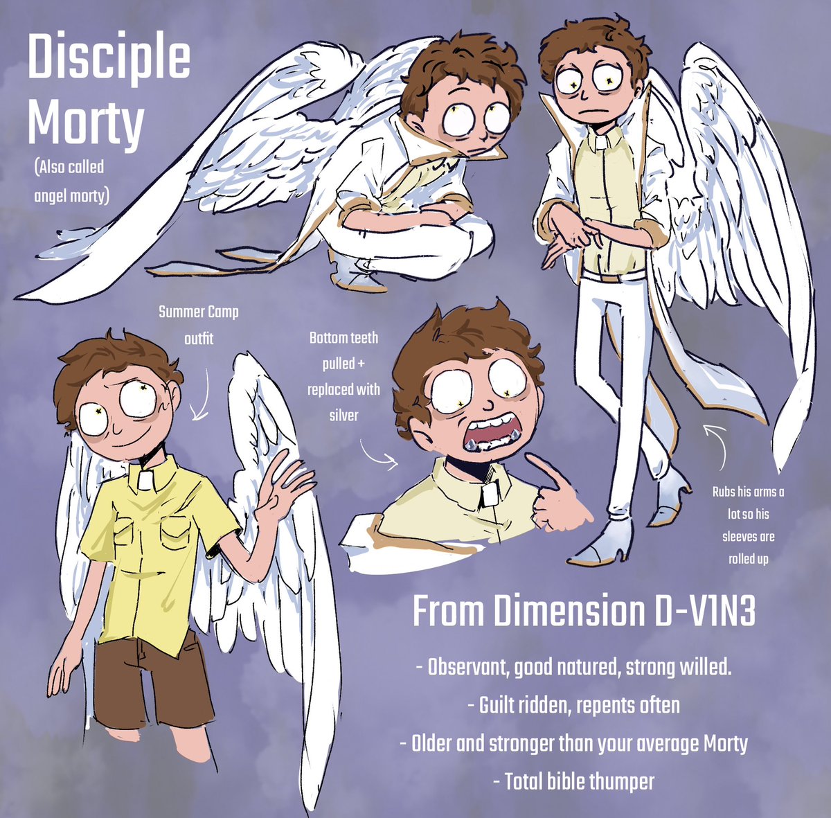 Oscitantgimp's tweet photo. Dimension D-V1N3 Disciple Rick &amp; Morty arts (Rick design + last image by yuyake) #mortysummercamp https://t.co/iWjV9LEL4m