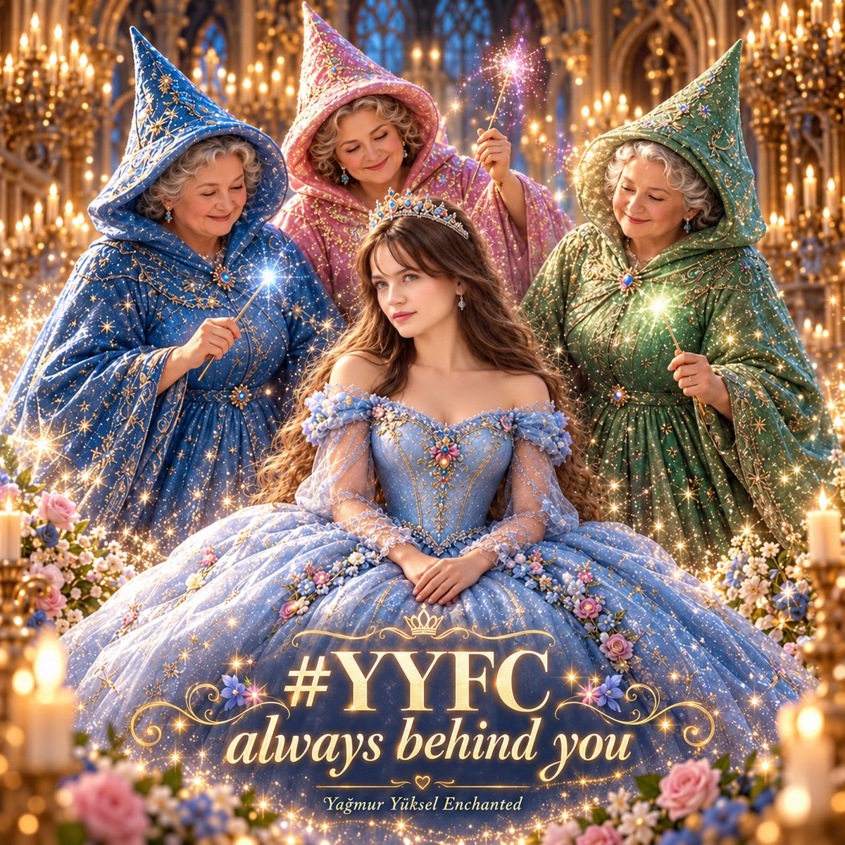 yagmurenchanted's tweet photo. Three fairies at your side, a world of love behind you. 🧚‍♀️✨

Keep chasing your fairy tale, Yağmur. Wherever your dreams lead, #YYFC will be there, believing in your magic. 💙👑

#YağmurYüksel #AlwaysBehindYou https://t.co/lnderlcpbF