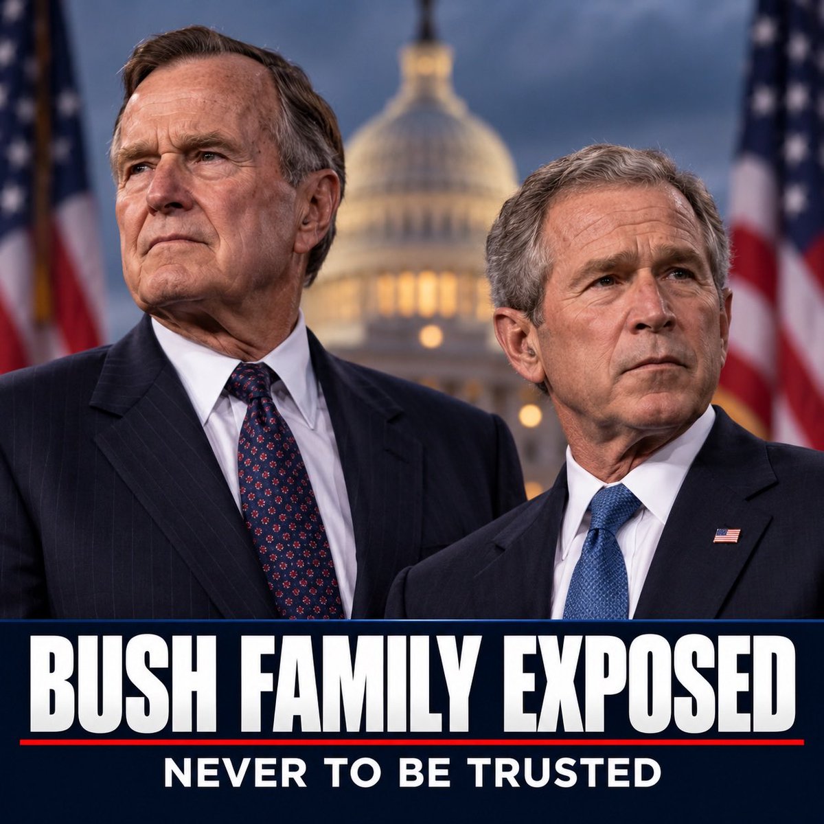 GuntherEagleman's tweet photo. The Bush family showed us who they really were a long time ago.

They never stood with Donald Trump. They stood with the Washington establishment, the political insiders, and the same old swamp Americans voted to clean up.

Now there are claims that Bush family daughters are financially supporting Democrat James Talarico. If confirmed, that would tell you everything you need to know.

The Bush dynasty preached Republican loyalty while the America First movement exposed just how disconnected the political establishment had become.

We didn’t leave the Bush Republican Party. The Bush Republican Party left us.

Good riddance.