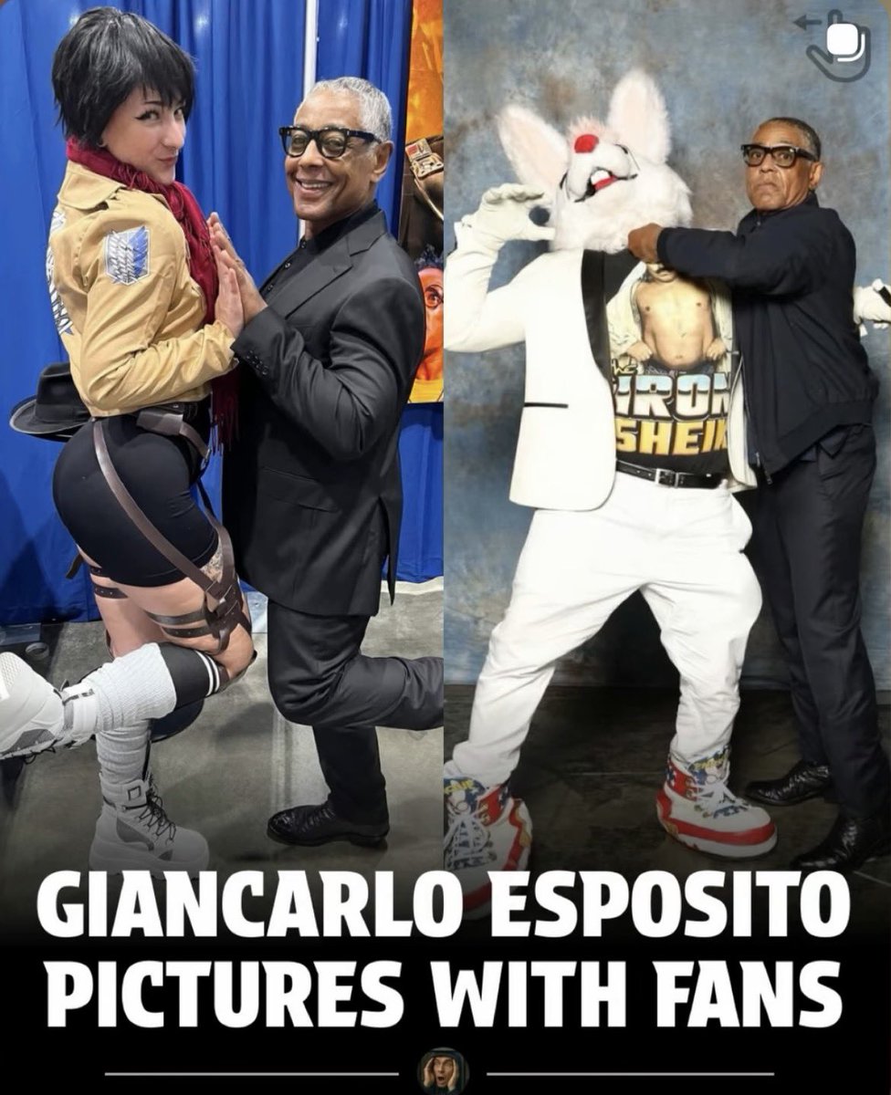 ipeachysweet's tweet photo. When you take a week off socials because your brain wants to check out early- but your phone blows up because you took a silly photo at a con.
Thanks for all the tags and love on my Mikasa cosplay 

Also if you’re at a con, definitely go say hi to Giancarlo Esposito. Very humble https://t.co/mo5iEJScwA