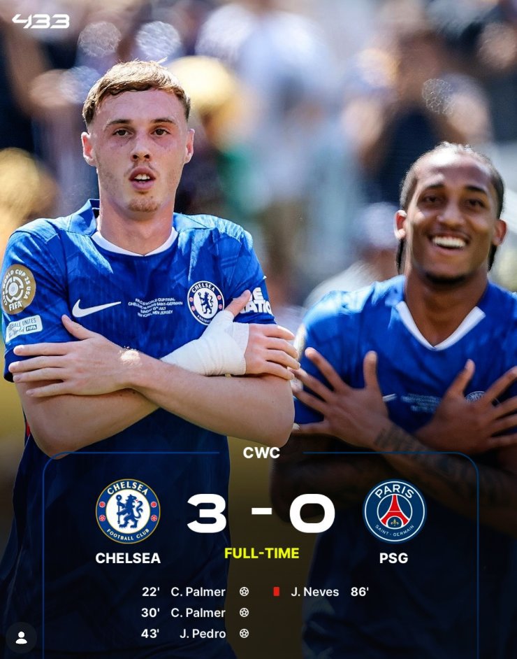 martinelliBless's tweet photo. Cada día se hace más grande la figura del Chelsea campeón del mundo, 3-0 al PSG. No vieron balón los de Luis Enrique https://t.co/Xpc6rGnAIp