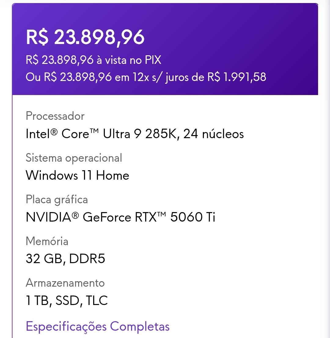 MatheusLinuz's tweet photo. convenci meu amigo a nao gastar 24 MIL REAIS em um alienware e montei um pc melhor pra ele por menos da metade do preço comprando as peças separadas... https://t.co/Xfo8A1cbZa