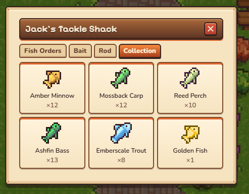 Dinurluv's tweet photo. @Embervale_ bug in game, i have enough Fishs but fish order say i dont have it so i cann't deliver https://t.co/QipCsSX5Fp