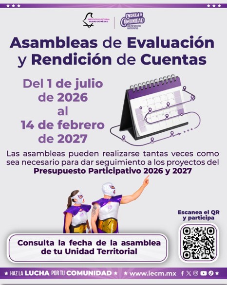 Distrito28IECM's tweet photo. 🏘️ ¡Dale seguimiento al proyecto que elegiste!
📅 Consulta cuándo se realizarála Asamblea de Evaluación y Rendición de Cuentas de tu Unidad Territorial y participa.
🔎 Conoce la fecha y los detalles en: https://t.co/DkAjGcomZx https://t.co/joC3JTCSu2