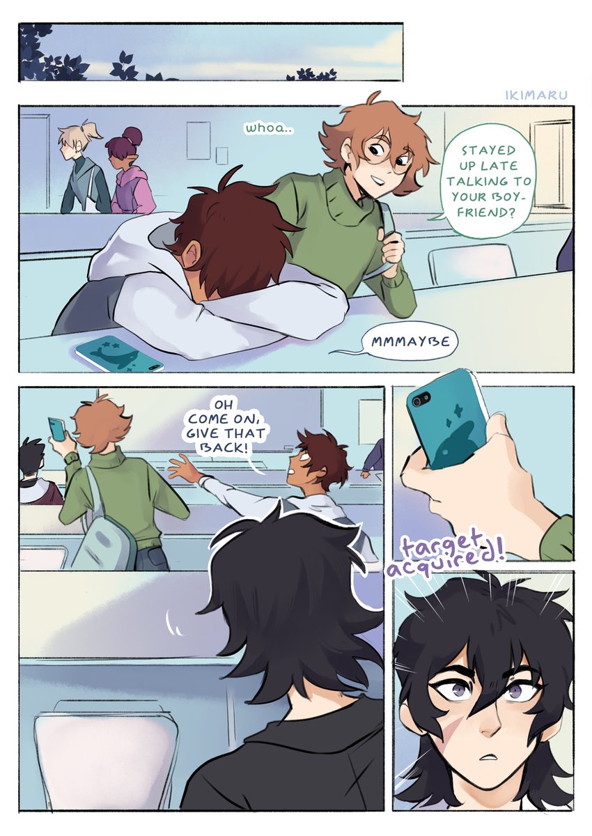 ikimaruart's tweet photo. VR/college AU part 24!
wdym messages to hide, Keith’s just concerned about Lance’s privacy #klance https://t.co/R4jWz1iS5x