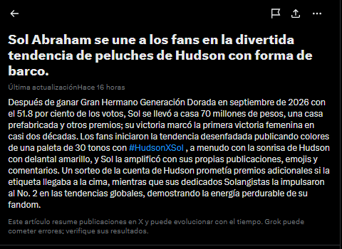 LagabyOk's tweet photo. La conexión de @SolangeAbraham con su fandom y el movimiento del fandom solangista en Twitter se convirtió en noticia !!!!
Con el #HudsonXSol demostramos la energía perdurable del fandom solangista https://t.co/s1A6BgWCrq