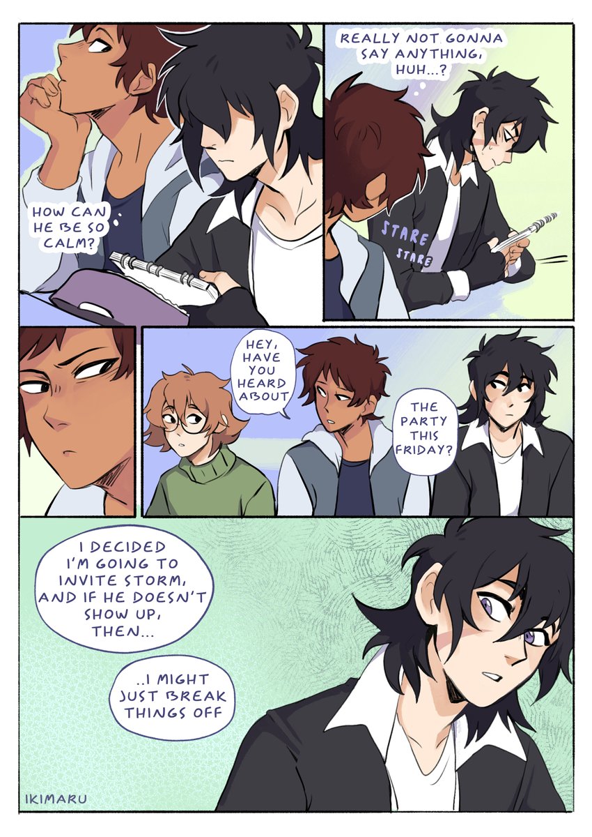 ikimaruart's tweet photo. VR/college AU part 24!
wdym messages to hide, Keith’s just concerned about Lance’s privacy #klance https://t.co/R4jWz1iS5x