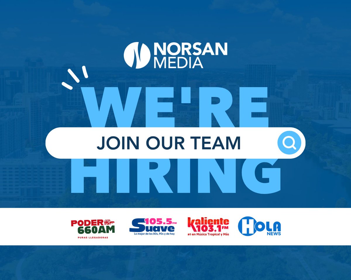 CFECorg's tweet photo. Norsan Media is hiring! Meet our partnering employer at our October 28th Central Florida Job Fair!

📅 October 28 | 12–4 PM
📍 Orlando Fairgrounds - Expo Buildings
👉 Register by visiting CFEC website and clicking "next job fair"

#CentralFloridaJobFair #NowHiring https://t.co/uWatSnr6KW
