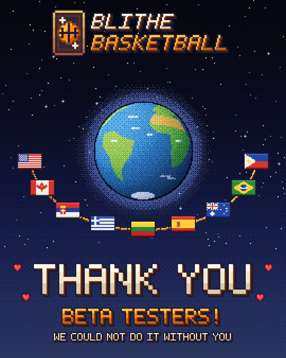 blithegamestud's tweet photo. Huge thank you to every beta tester of Blithe Basketball! 🏀

Your feedback shaped the game. We're now in the final stage of development and release is coming very soon.

Open test is still live: https://t.co/NxyiZfFnuP

 #Indiedev #pixelart #Androidgames #CardGame https://t.co/kofbOx135t