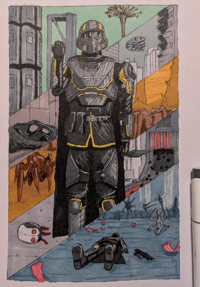 Calts_Vault's tweet photo. Day 20:  Service 

#inkdivers @helldivers2 https://t.co/RECJLXeAlO