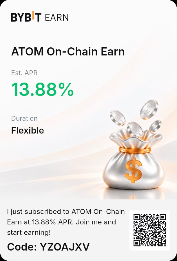 CharlieObunike's tweet photo. I just subscribed to ATOM On-Chain Earn at 13.88% APR. 

Not bad for a start using Proof-of-Stake (PoS) for the Cosmos Blockchain, $ATOM is it's native crypto currency. Implementing what was taught in class.
#CryptoWithShola @WEEX_Africa No idle assets lying around in wallets👌📈 https://t.co/6n7cDB2kzn