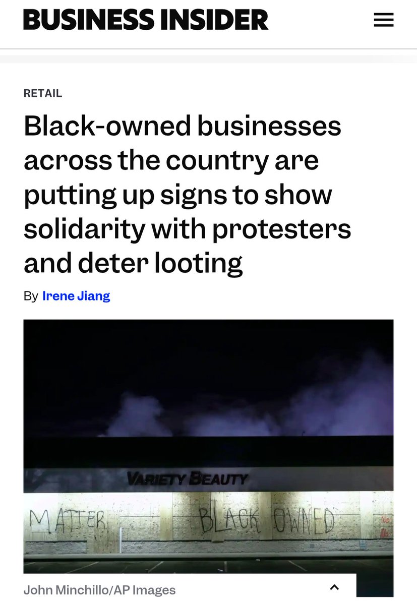 IntellectEmbarg's tweet photo. (Sometimes the fires spread to black businesses, regardless of rioter intention.)

Even other non-whites would get a pass from the rioters. https://t.co/kMv85Q9h9t