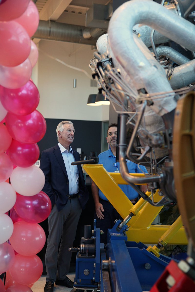 CoachForGov's tweet photo. Blue Origin’s rocket engine manufacturing facility plays a big part in propelling U.S. space exploration forward and is helping take the Rocket City to new heights. https://t.co/e2utf3quwj