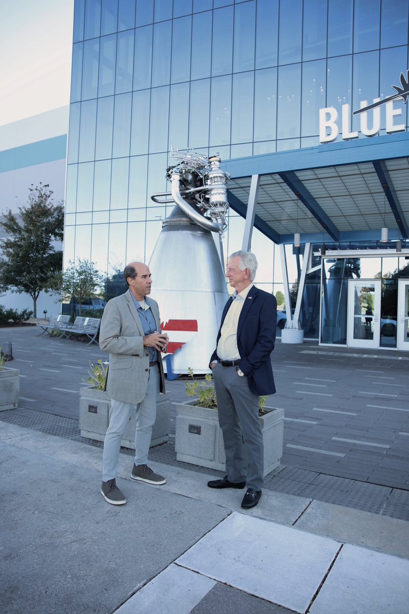 CoachForGov's tweet photo. Blue Origin’s rocket engine manufacturing facility plays a big part in propelling U.S. space exploration forward and is helping take the Rocket City to new heights. https://t.co/e2utf3quwj