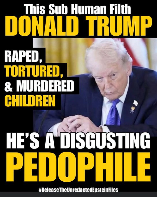 trumpy0dumpy's tweet photo. He's a disgusting Pedophile

#TraitorTrump #TrumpEpstein https://t.co/BFP26phuu5