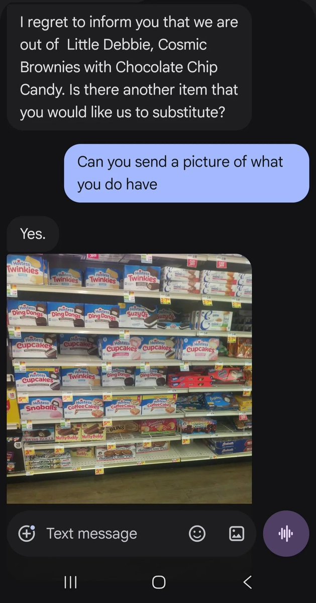 fw_andyyy's tweet photo. I made a grocery order for pick up and got a male shopper for the first time 🙃 https://t.co/qE7qXD8vNb