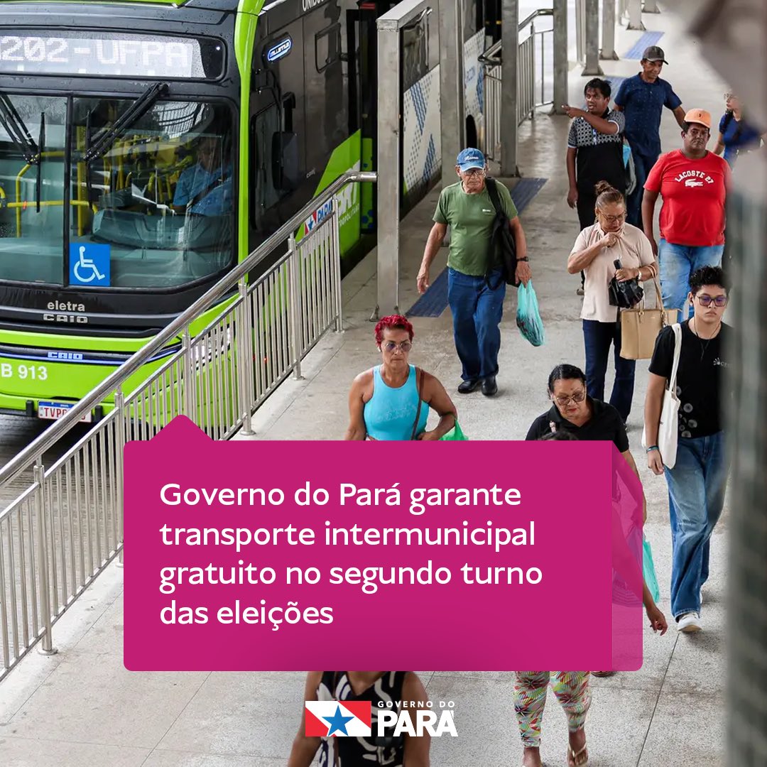 GovernoPara's tweet photo. A medida foi estabelecida pelo Decreto nº 5.715, publicado nesta segunda-feira (19), em edição extra do Diário Oficial do Estado (DOE), e contempla viagens de ida e volta entre municípios paraenses, além do transporte metropolitano.

Saiba mais: https://t.co/BEBhjRUgrC https://t.co/BDr2o3qAbg