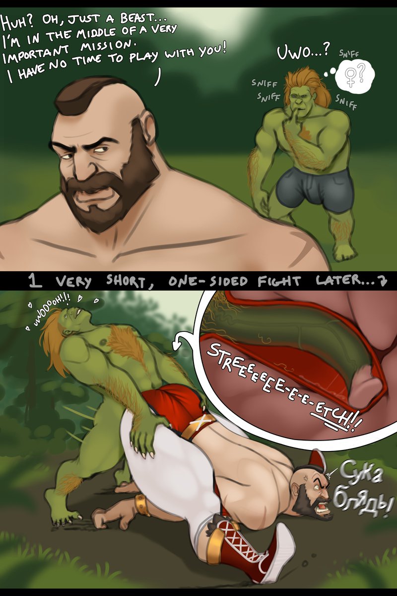 horkrugley's tweet photo. Blanka versus Zangief 😇 (public release) https://t.co/aywGU54lNr