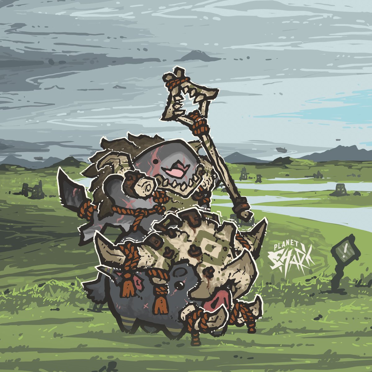 spectralidax's tweet photo. Sharkanoid beast-friend. https://t.co/TquICJQ2G5