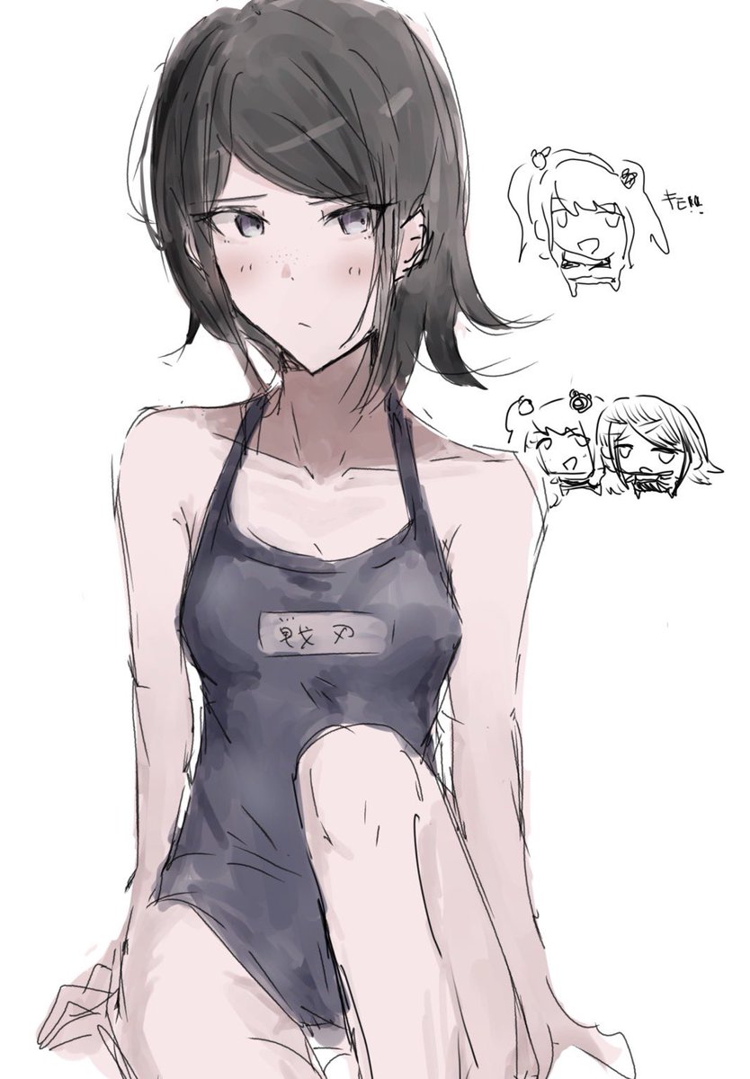 unkotyan931's tweet photo. スク水戦刃むくろ https://t.co/x6HMDnqE2w
