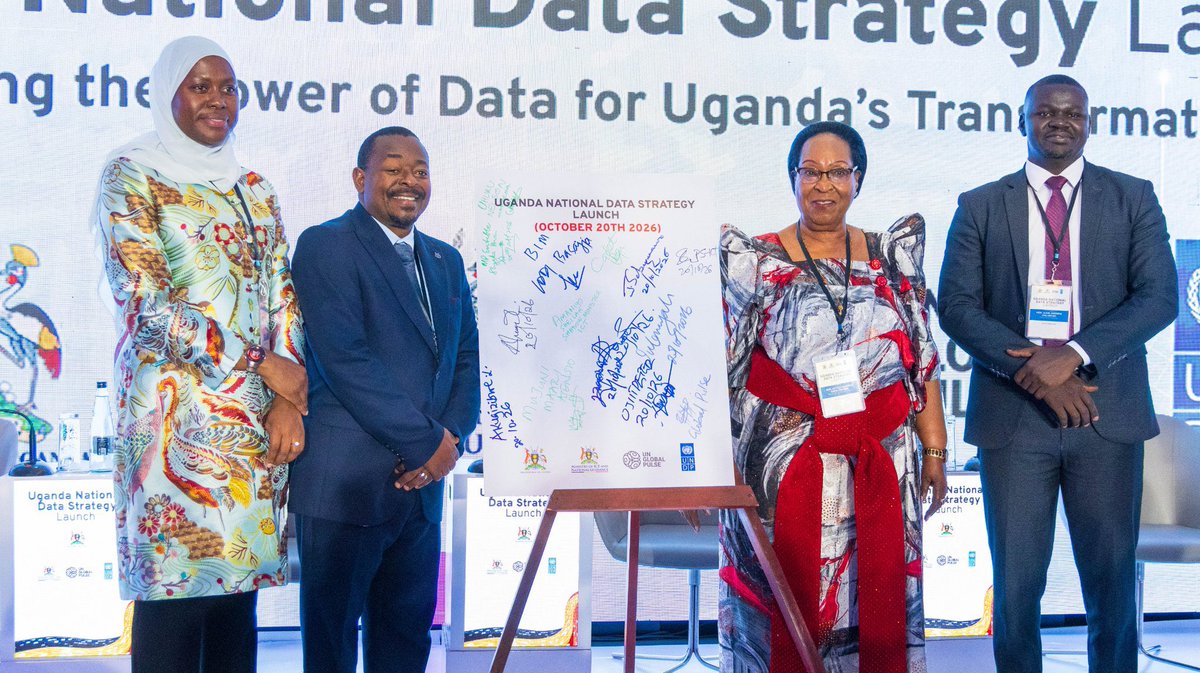 azawedde's tweet photo. Today, we marked an important milestone in Uganda’s digital transformation with the launch of the National Data Strategy.

Data plays an important role in how we plan, make decisions and deliver services to our people. https://t.co/zlN68mOYLt
