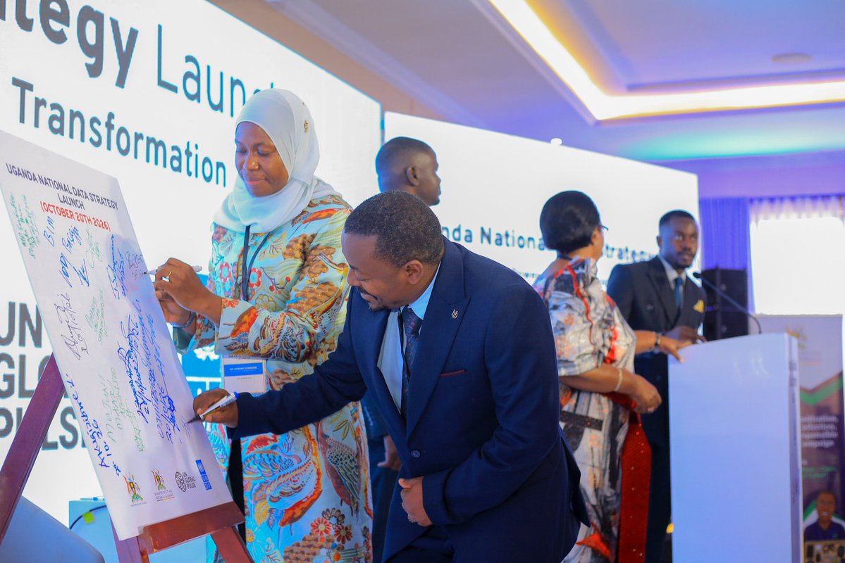 azawedde's tweet photo. Today, we marked an important milestone in Uganda’s digital transformation with the launch of the National Data Strategy.

Data plays an important role in how we plan, make decisions and deliver services to our people. https://t.co/zlN68mOYLt