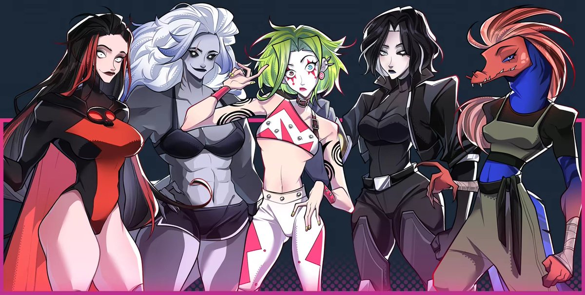 hydras_non's tweet photo. Villainesses in our superhero game (game: The Rope Knight on Steam)

#theropeknight #hentai #indiegame #monstergirl https://t.co/dBMCeIexox