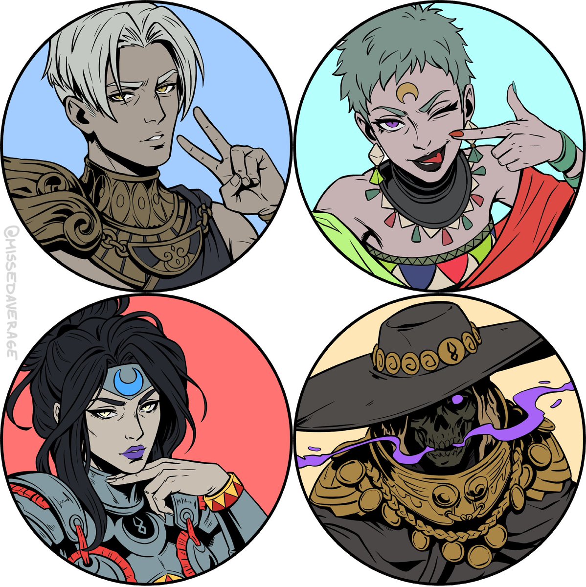MissedAverage's tweet photo. Working on some more family portraits 

#Hades #wip https://t.co/qYS3i264D9