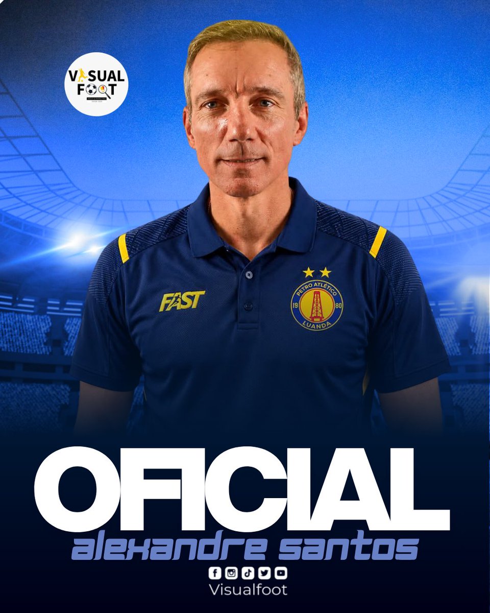 Visualfoot3's tweet photo. 🚨🔴🔵 O REI ESTÁ DE VOLTA AO CATETÃO!

Alexandre Santos regressa ao Petro de Luanda, dois anos e quase cinco meses depois da saída.

🏆 7 títulos
⚽ 133 jogos
✅ 91 vitórias
🤝 30 empates
❌ 12 derrotas

O arquitecto do tricampeonato está de regresso para iniciar um novo ciclo! https://t.co/RAnaMXURjy