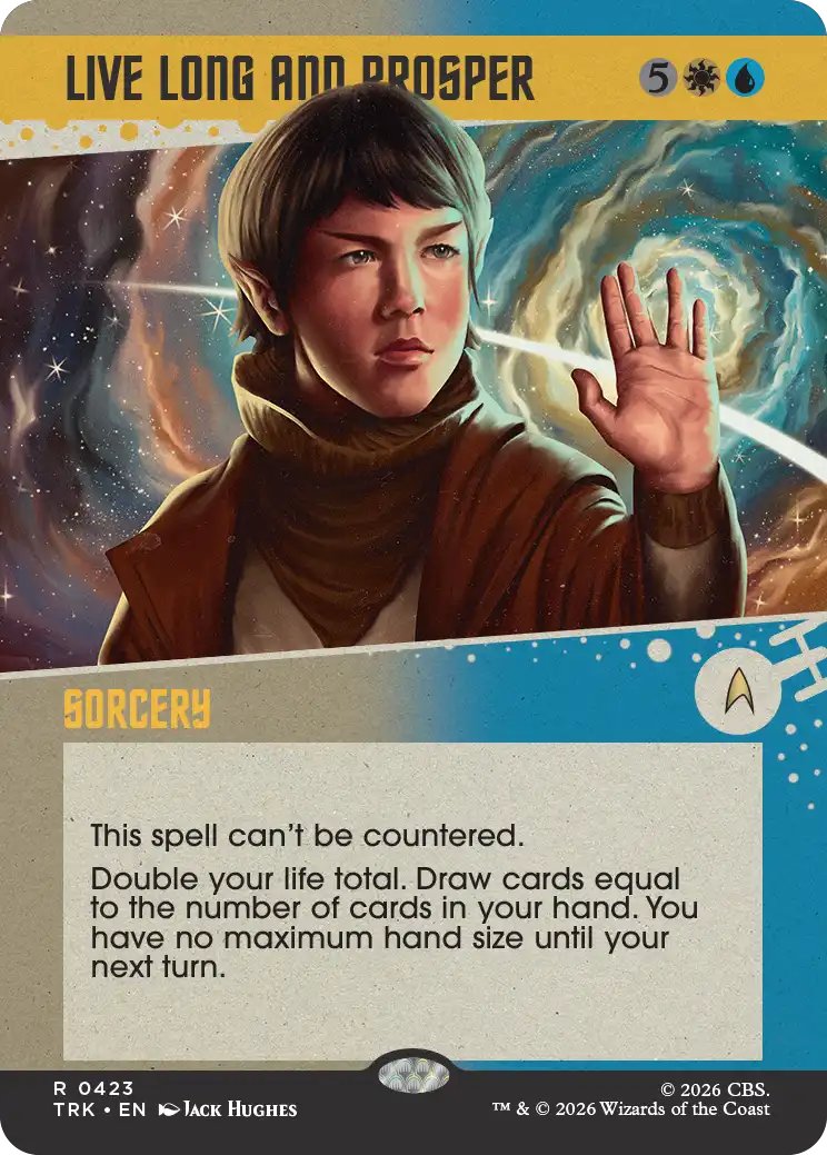 DimirUB's tweet photo. 【MTG x STAR TREK】
《長寿と繁栄を》 https://t.co/LN33n4rUVV