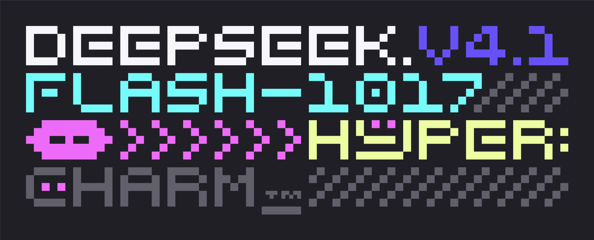 charmcli's tweet photo. ICYMI DeepSeek v4.1 Flash 1017 is now live on Hyper. https://t.co/bc0hDM5scp