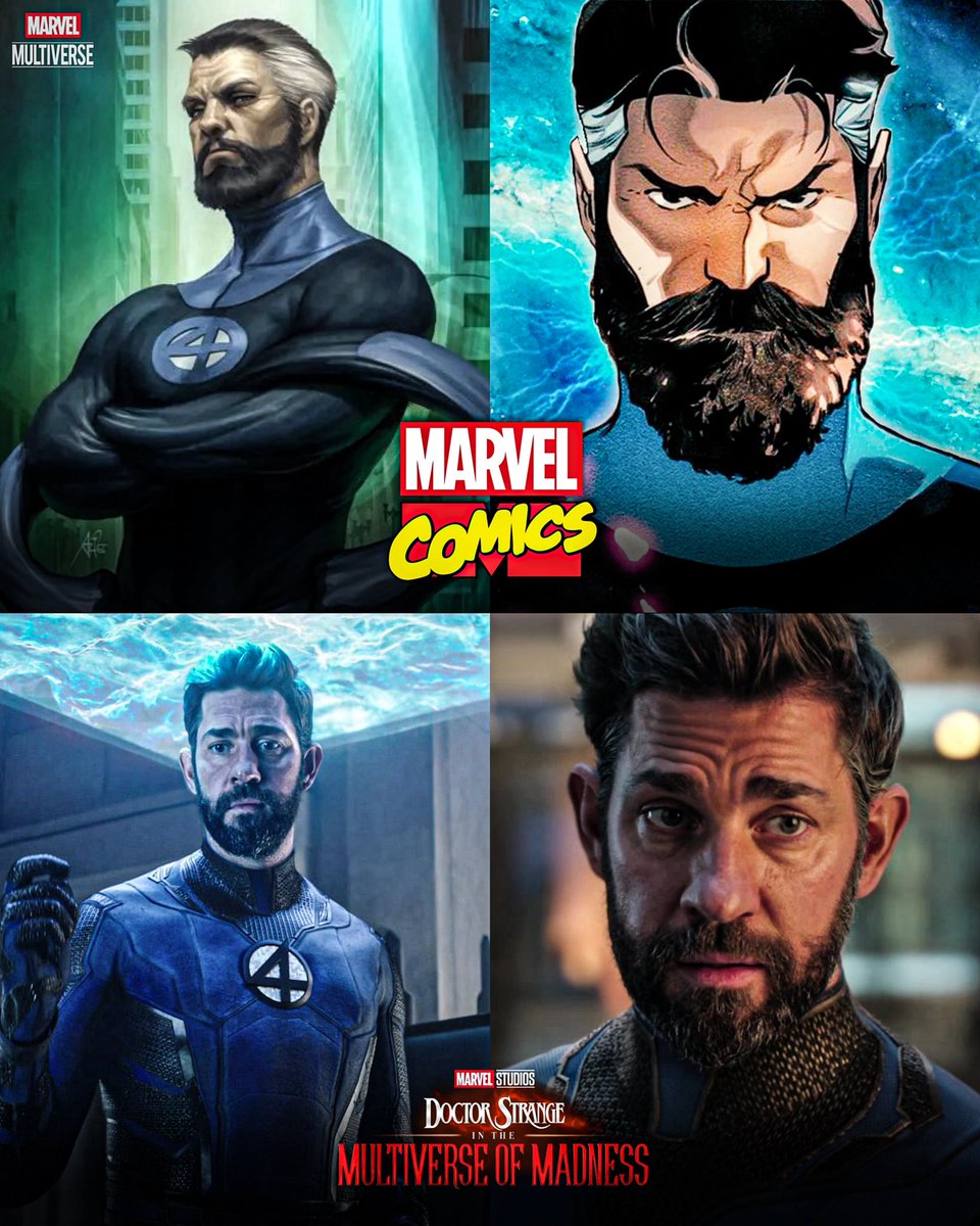 MarvelMultive's tweet photo. Happy 47th Birthday to John Krasinski! 🎉

The man behind the MCU’s smartest mind, Reed Richards! 🧠 https://t.co/9SAXGbwdSS