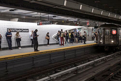 ATransportADay's tweet photo. Today's Transportation of the Day is: The 1 Train operated by the IRT Division of the NYC Subway!

Servicing 38 Stations along its 23.7 km (14.7 mi) route from Van Cortlandt Park–242nd Street station in The Bronx, to South Ferry station in Manhattan, NYC. https://t.co/G4BTci3dHS