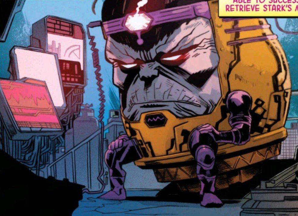 OfModok's tweet photo. ❝ M.O.D.O.K doesn't blame you, under Monica's reign of tyranny, A.I.M is an embarrassment—

To think she'd actually form an alliance with a juiced up former patriot is just revolting.  
+ https://t.co/iYmMpzOq0f