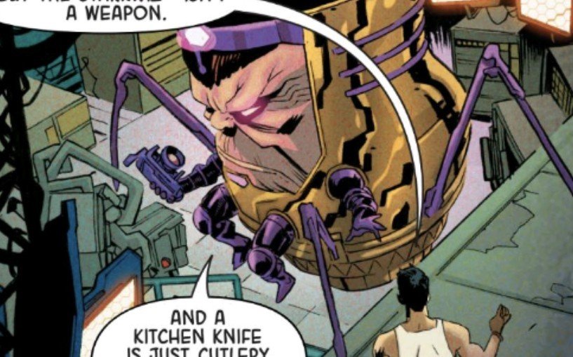 OfModok's tweet photo. Why she insists on continuing with her bio-experiments and not focusing on the advancement of technology, like A.I.M was built on, is beyond even M.O.D.O.K's superior processing.❞ https://t.co/niNU5KCca6