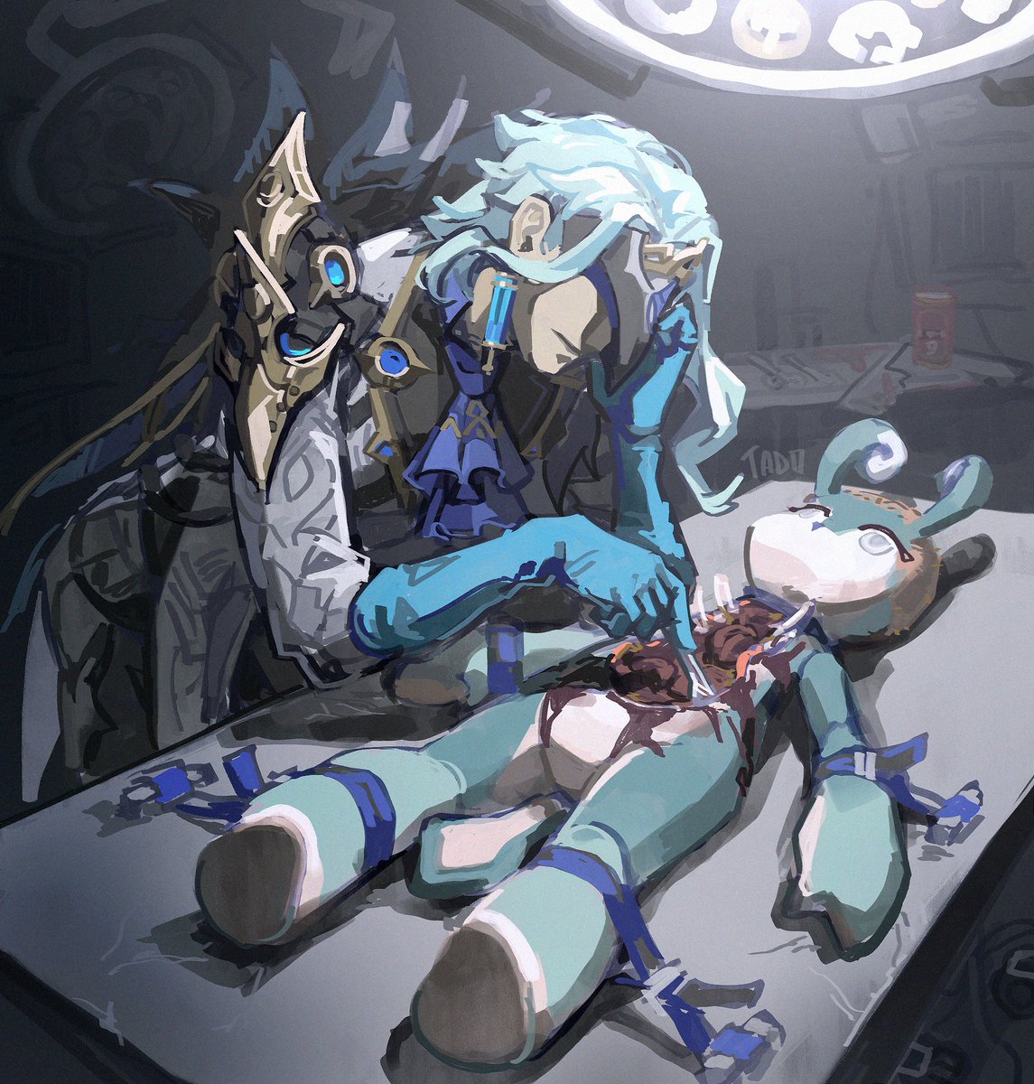 LoveSleep19's tweet photo. Warning ⚠️ GORE
"Melusine"
#GenshinImpact #ildottore https://t.co/eEH5Au5jMQ